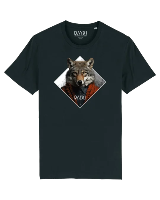 WOLF / FRONT PRINT - Black