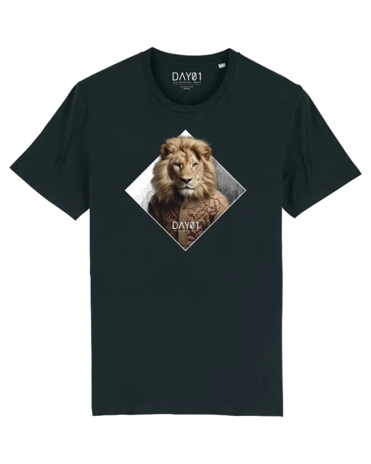 LION / FRONT PRINT - Black